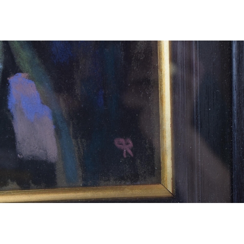 258 - Gondola in a Dark Side. Canal Study of Venice. Robin Pickering May 2005. In original frame. 36cm x 4... 