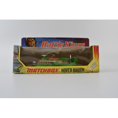 301 - Boxed Matchbox Battle Kings K-105 Hover Raider together with K-106 Tank Transporter (metallic green ... 