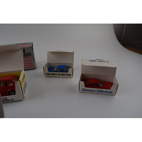 310 - Corgi Toys 'The Best of British', die-cast model cars (Made in England) Austin Mini Metro, Ford Capr... 