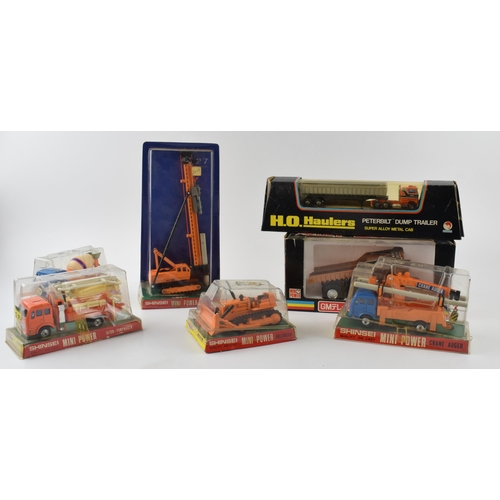 311 - Vintage Shinsei Quality Die-Cast models Made in Japan. To include 638 360 Dump Truck, 4166 Peterbuil... 