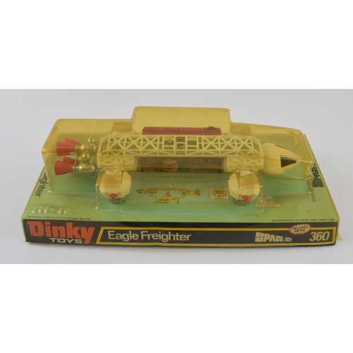 315 - Dinky Toys 360 Space 1999 Eagle Freighter, (white/red body, red rear and side thrusters) complete wi... 