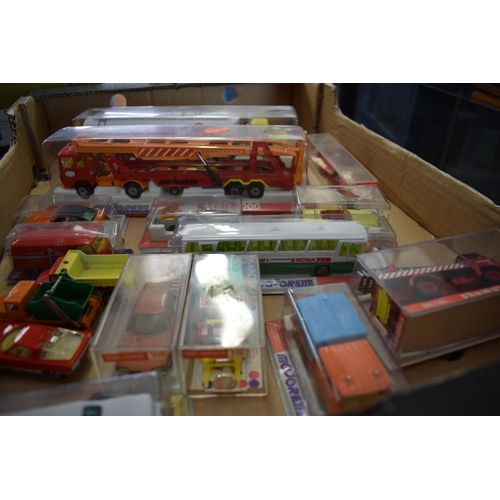 316 - A good collection of mostly boxed Majorette die-cast vehicles to include 'Serie 3000' Shell Tanker a... 