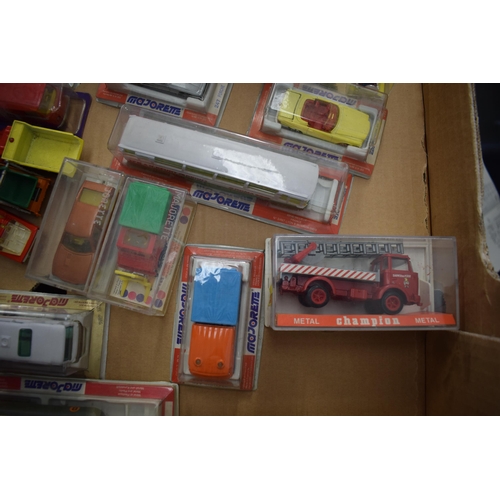 316 - A good collection of mostly boxed Majorette die-cast vehicles to include 'Serie 3000' Shell Tanker a... 