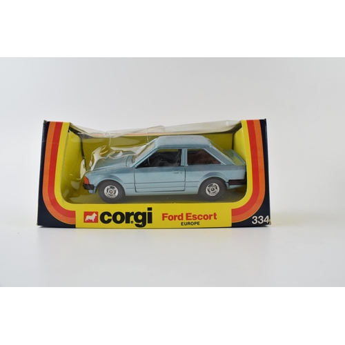 318 - Corgi Toys die-cast collectables to include, 293 Renault 5TS, 321 Porsche 924, 334 Ford Escort, 338 ... 