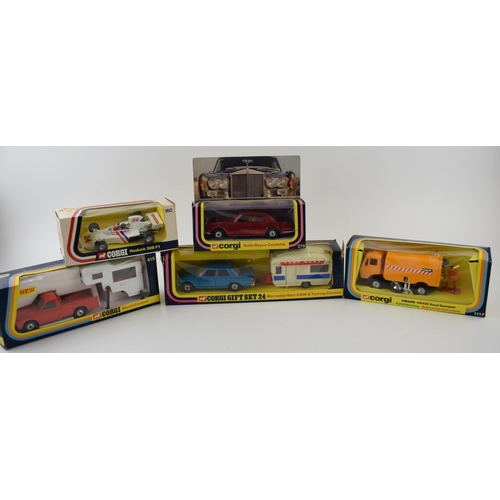 324 - Corgi Toys die-cast collectables to include, Gift Set 24 Mercedes-Benz 240D & Touring Caravan, 160 W... 