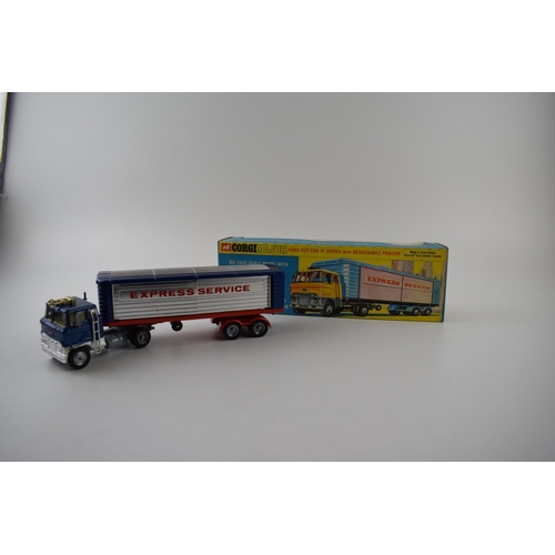 325 - Corgi Major die-cast model 1137 Ford Tilt Cab H Series With Detachable Trailer D model, scarcer box ... 