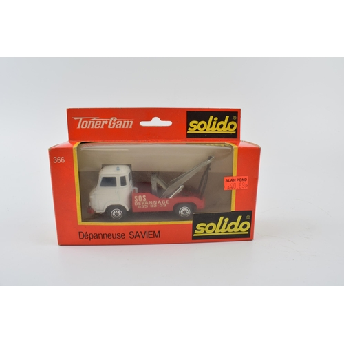 339 - A collection of vintage Solido boxed toys to include. N0. 616 Peugeot 504 with Horse Box, No, 373 Ca... 