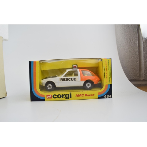 341 - A mixed collection of boxed and unboxed vintage die-cast model cars to include, Polistil 164E boxed,... 