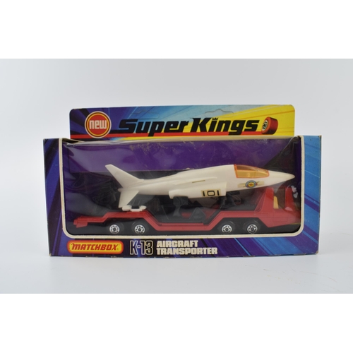 342 - A collection of boxed vintage model die-cast vehicles to include, Matchbox Super Kings, K-20 Cargo H... 