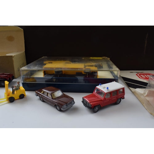 344 - A collection of die-cast and similar models to include Wiking, Herpa and Efsi Toys, for use with mod... 