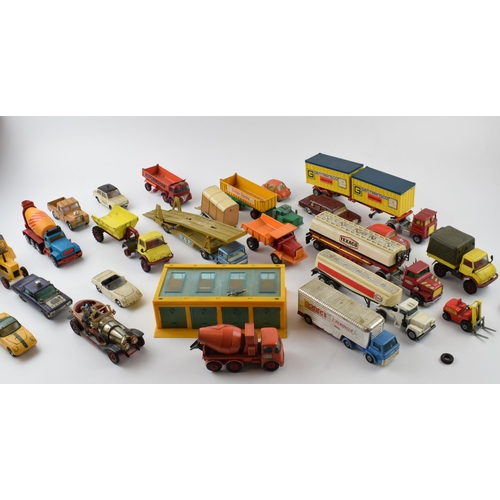 346 - A collection of unboxed vintage die-cast model vehicles by manufacturers Dinky, Corgi and Matchbox.