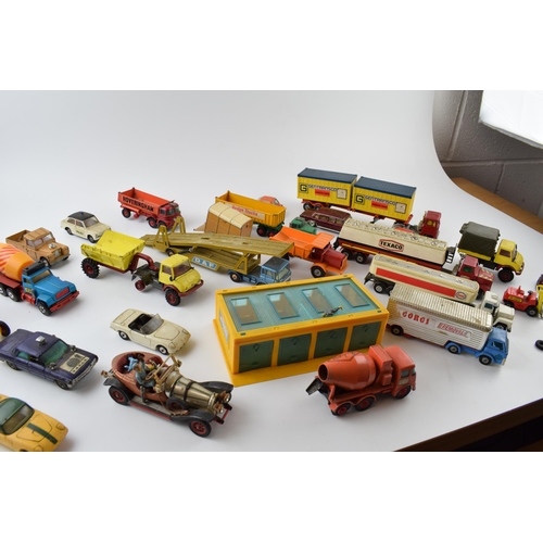 346 - A collection of unboxed vintage die-cast model vehicles by manufacturers Dinky, Corgi and Matchbox.