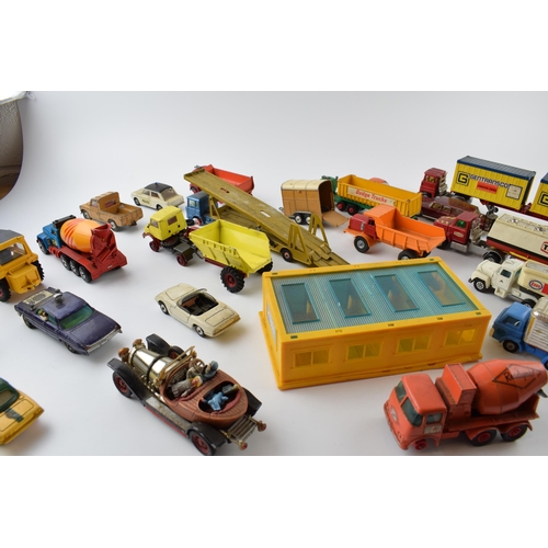 346 - A collection of unboxed vintage die-cast model vehicles by manufacturers Dinky, Corgi and Matchbox.