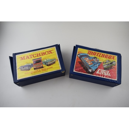 356 - A mixed collection of Matchbox, Dinky, Husky and Corgi cars. In two Matchbox collectors cases. Toget... 