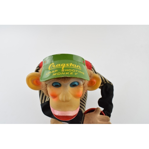 357 - Vintage Battery operated Cragstan 'Crap Shooting Monkey' Made in Japan and retailed in U.S.A by Crag... 