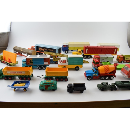 359 - Vintage unboxed die-cast toys, to include, Dinky, Matchbox Super Kings, Corgi and similar manufactur... 