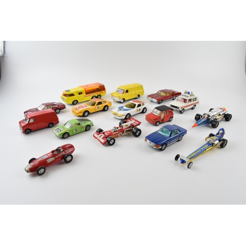 361 - Vintage unboxed die-cast toys, to include, Dinky, Matchbox Super Kings, Corgi and similar manufactur... 