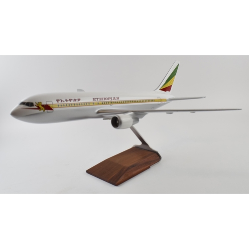 206 - Travel Agents window display Boeing 767 aircraft. Rare Ethiopian Airlines Livery.  Model by Wesco Mo... 