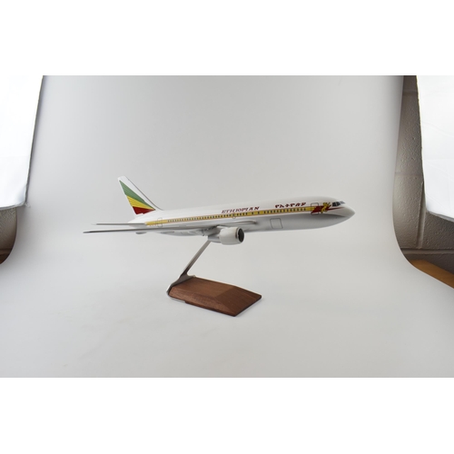 206 - Travel Agents window display Boeing 767 aircraft. Rare Ethiopian Airlines Livery.  Model by Wesco Mo... 