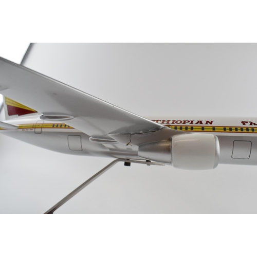 206 - Travel Agents window display Boeing 767 aircraft. Rare Ethiopian Airlines Livery.  Model by Wesco Mo... 