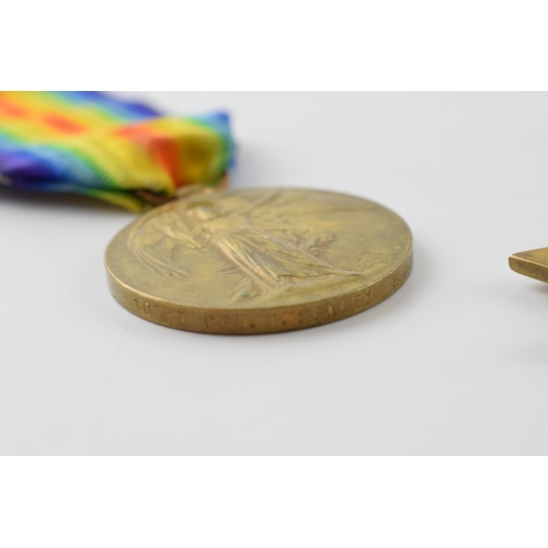 385 - Two WWI medals awarded to 10787 CPL. T. HEALEY W. RID Regiment. Great War Medal together with a 1914... 