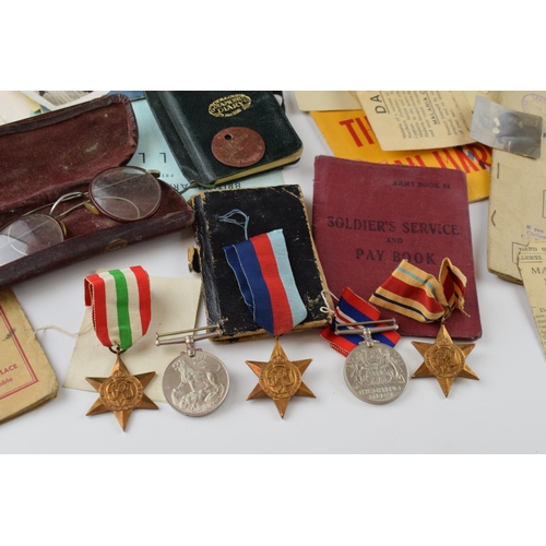 389 - A collection of military items relating to SGT Johnson of the Royal Signals Corps, 2345385 b 01/08/1... 