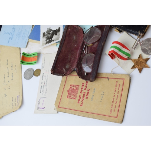 389 - A collection of military items relating to SGT Johnson of the Royal Signals Corps, 2345385 b 01/08/1... 