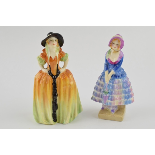 134 - Miniature Royal Doulton lady figures to include Patricia M8 and Priscilla M14 (both af).