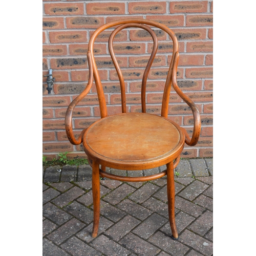 214 - Early 20th century Thonet bentwood chair, 95cm tall.