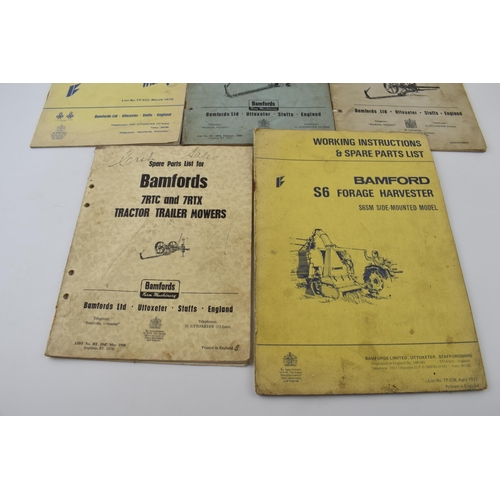 235 - A collection of Bamfords (Uttoxeter) spares / instructions books, ex Bamfords Spares Dept (5).