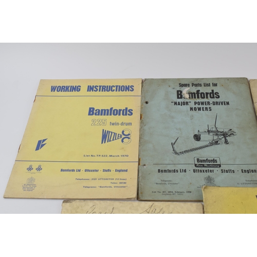 235 - A collection of Bamfords (Uttoxeter) spares / instructions books, ex Bamfords Spares Dept (5).