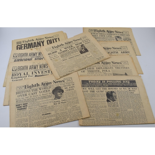 241 - 8 copies of Eighth Army News from 1941-1945.