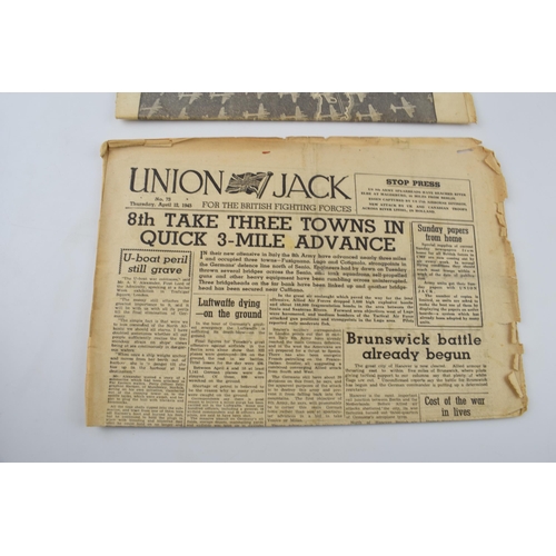 243 - A copy of The Union Jack, April 12th 1945 with a copy of The Crusader, 2nd September 1945 (2).