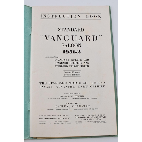 246 - Standard Vanguard instruction book.