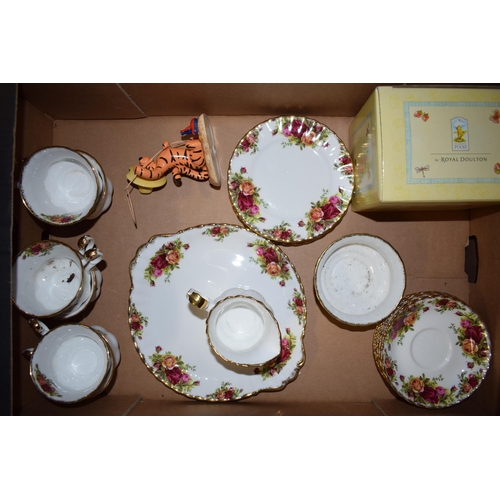 170 - Royal Albert Old Country Roses to include 6 cups, 6 saucers, 6 saucers and 6 side plates, milk jug, ... 