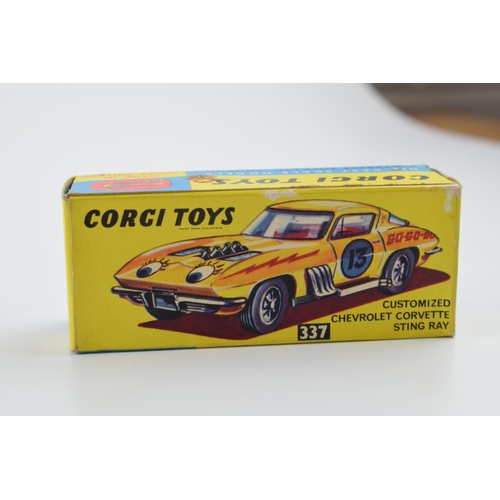 320B - Boxed Corgi Toys Customized Chevrolet Corvette String Ray 337.