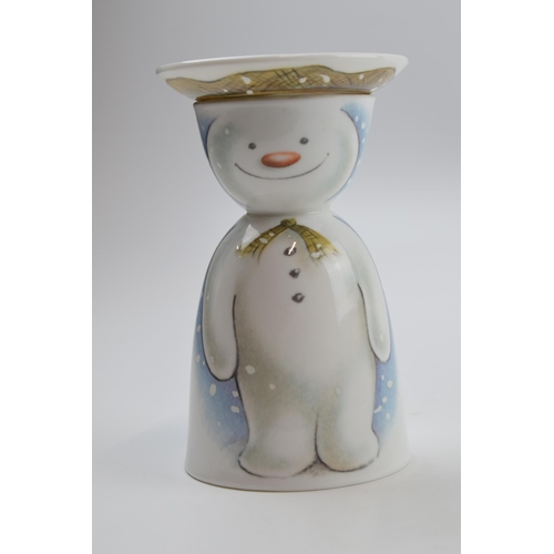 147 - Royal Doulton Snowman collection egg cup with Royal Doulton 1999 Stafford County Showground point of... 