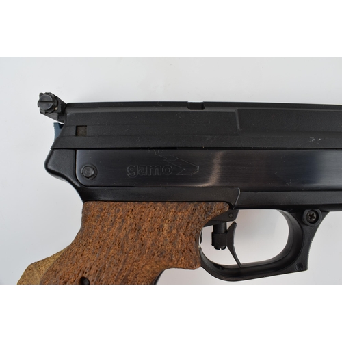 533 - Gamo Single Stroke pnuematic air pistol in original box. In working order. Length 34cm.