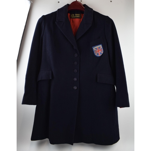 541 - David Gertstein equestrian jacket. Vintage GB team badge on blazer pocket. Size small mans.