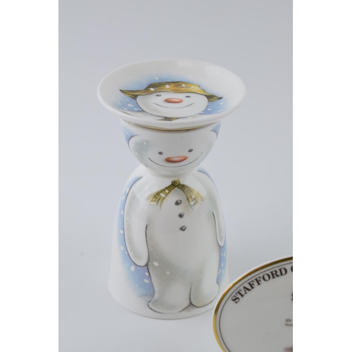 147 - Royal Doulton Snowman collection egg cup with Royal Doulton 1999 Stafford County Showground point of... 