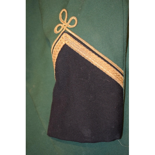 338 - Green blazer, by Brayshaw of Leeds, with Irish lyre buttons.