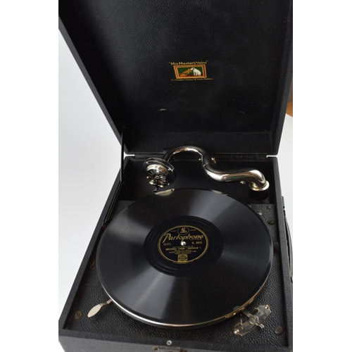 340 - His Master's Voice (HMV) Gramophone, by 'The Gramophone Company Ltd Hayes, Middlesex'. c1940s.
Dimen... 