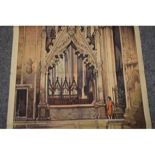 365 - British Railways original poster 'Beverley Minster' 'See England By Rail', double royal size (63.5cm... 