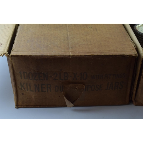 380 - A collection of boxed Kilner 2lb jars with lids, in original cardboard boxes (2 boxes - 24 in total)... 