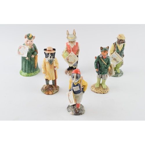 87 - Beswick English Country Folk collection to include Huntsman Fox, Fisherman Otter, Shepherd Sheepdog ... 