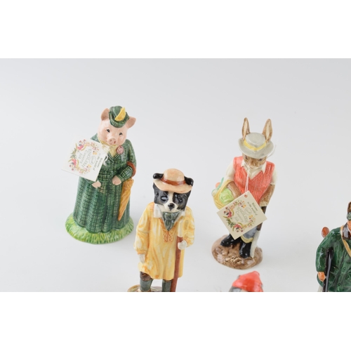 87 - Beswick English Country Folk collection to include Huntsman Fox, Fisherman Otter, Shepherd Sheepdog ... 