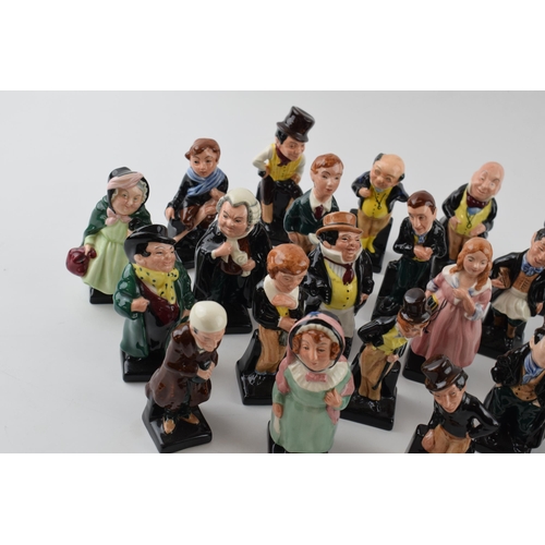 171 - A set of twenty four Royal Doulton Dickens figures comprising Fat Boy, Bumble, Jingle, Micawber, Scr... 