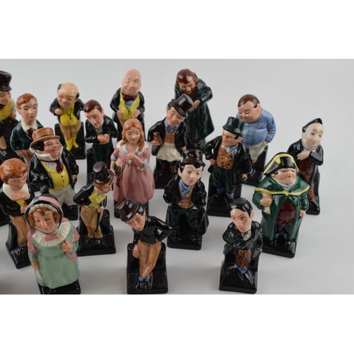 171 - A set of twenty four Royal Doulton Dickens figures comprising Fat Boy, Bumble, Jingle, Micawber, Scr... 