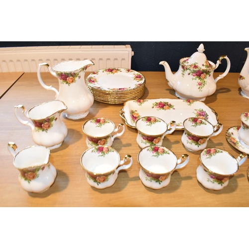 206 - Collection of Royal Albert Old Country Rose tea ware to include 6 cups and saucers, 6 cups, 2 teapot... 