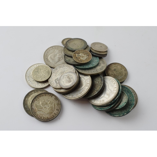 235 - A collection of silver coins to include 305 grams of 1920-1946 coins and 5 grams of pre-1920 coins.